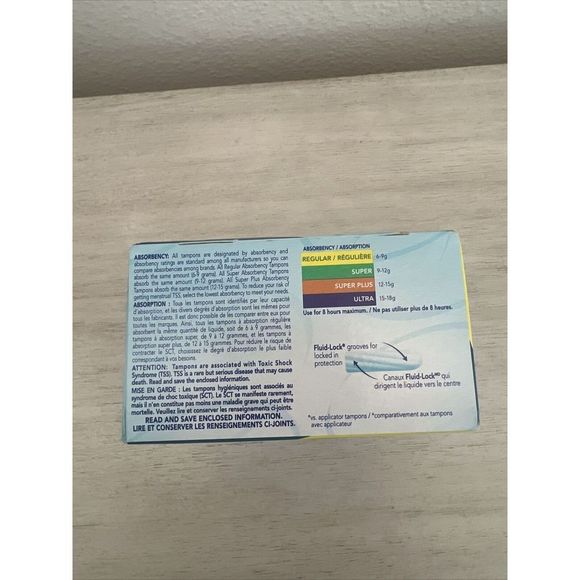 o.b. Fluid-Lock Multi-Pack Tampons, Regular, Super, Super Plus, 40 ct Box - Picture 4 of 4